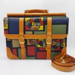 美品　Double Fish　ダブルフィッシュ　ビジネスバッグ　ストラップ