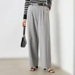 ノーリーズソフィー　ウォッシャブル両面起毛ワイドパンツ