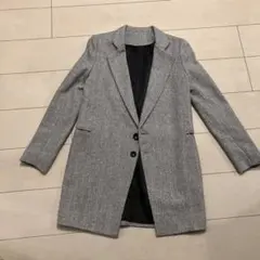 ノーカラージャケット ツイード