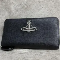 ✨良品✨ ヴィヴィアンウエストウッド 長財布 ラウンドファスナー オーブ 黒色
