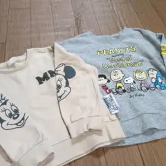 リトシー☆スヌーピー、ミニー　トレーナー　110