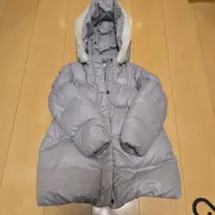 グレー フード付きダウンコート(ミキハウス)