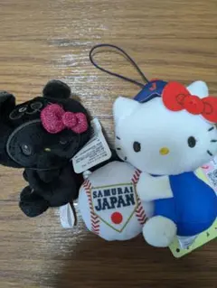 【24時間以内発送】ハローキティ・黒いクマ ぬいぐるみセット