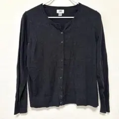 ✨️お買得‼️オールドネイビー 【XL】 クルーネックカーディガン 長袖 黒 綿