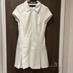 ZARA 半袖 ミニワンピース ホワイト M