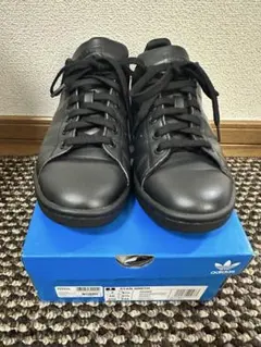 【美品】adidas オリジナルス スタンスミス　オールブラック　25.0のサムネイル