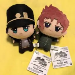 花京院典明 空条承太郎 ジョジョ スターダストクルセイダース ちびぐるみ