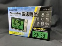 GENTOS　ジェントス 電波時計 SAR816-BK