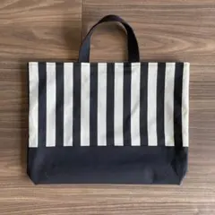 レッスンバッグ 手提げ袋 サブバッグ マチ付 ストライプ しましま 入園入学準備