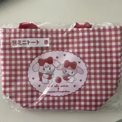 Sanrio リトルツインスターズ ミニトート 赤
