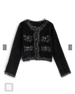 grl フリンジシャギーニットカーディガン It144