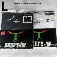 Hanes × セブン-イレブン BEEFY-Tクルーネック白、黒セットXL - メルカリ