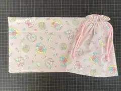 ４０Ｘ６０♥︎女の子 ランチョンマット と 巾着袋 ハンドメイド セット [4]