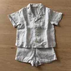 H&M ベージュ リネン セットアップ