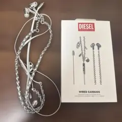 メルカリ最安値 DIESELチェーンデザイン有線イヤホン - メルカリ