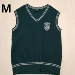 GU ハリーポッター スリザリン ベスト ニットベスト 緑 刺繍 usjにも