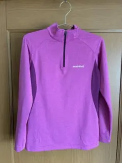 中古品！モンベル　ロングスリーブジップシャツ　レディース　M