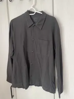 無印長袖シャツ S-M 100%コットン　グレー