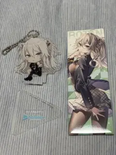 ホロライブ　獅白ぼたん　GIGO 缶バッジ　アクリルスタンド　キーホルダー