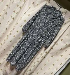 美品！花柄ロングワンピース