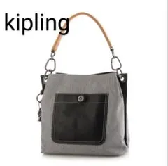 kipling キプリング THAIS GreyTweed R ショルダーバッグ