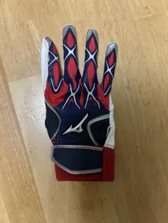 Mizuno バッティング用手袋 赤青