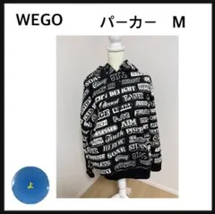 WEGO 総柄パーカー　Mサイズ　黒