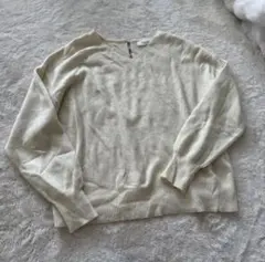 美品✨長袖ニット　テチチテラス　ラメ入りフリーサイズ　アイボリー　春