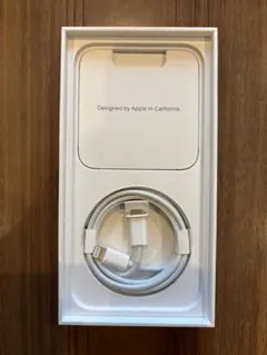 純正ライトニングケーブル　iPhone 13 128GB ブラックの箱