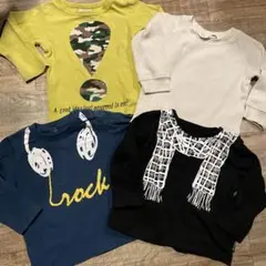 80サイズ　長袖Tシャツ　トップス　ロンT 4枚セット☆ まとめ売り