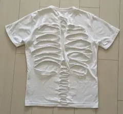 【一点物】骨格デザイン カットアウト Tシャツ　Y2K