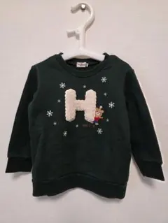 HOT BISCUITS　グリーン　トレーナー　100