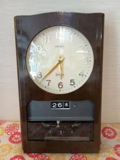昭和レトロ　【ジャンク品】SEIKO　電池式　掛け時計のサムネイル