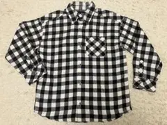 GLAZOS チェック柄長袖シャツ 140cm