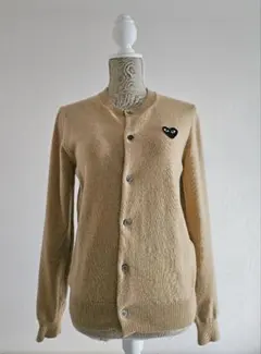 PLAY COMME des GARCONS カーディガン　ベージュ Lサイズ