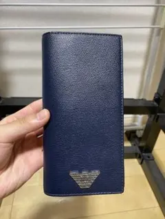 EMPORIO ARMANI 長財布 ネイビー
