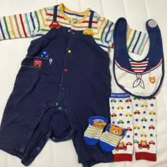 ミキハウス　HOT BISCUIT ロンパース・カバーオール セット