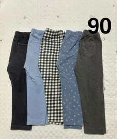 ユニクロ 90 レギンス ズボン 10分丈 まとめ売り 男の子 女の子