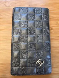 シャネル CHANEL二つ折り ミニ 財布 アイコンライン シルバー 黒 CHANEL 二つ折り財布 アイコンライン ブラック - メルカリ