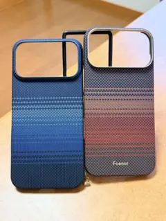 PITAKA &Foenor ストライプデザイン iPhone17promax用