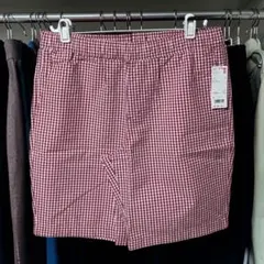 【新品】UNIQLO サッカーチェック　ショートパンツ　ユニクロ　ハーフパンツ