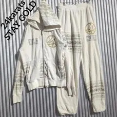 24karats ジャージ セットアップ Mサイズ 白 24karatsのフリマアイテム一覧