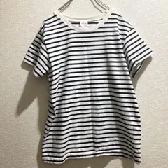 イエナ sese】プルオーバー　半袖　クルーネック　ボーダー　白黒　カジュアル