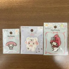 サンリオ　マイメロ　ワッペン　シール　パイルワッペン　マイメロディー