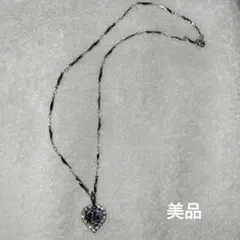 ハート型　ネックレス　シルバー