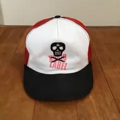 ブラックレーベル　メッシュキャップ　白赤黒 antihero