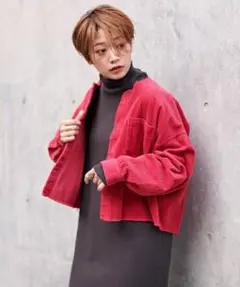 チャオパニック コーデュロイシャツジャケット