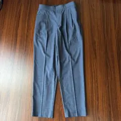 グローバルワークcarreman 春夏　テーパード　くすみブルー　オフィス　L