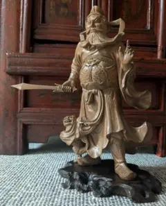 東泰堂　高岡銅器系　若武者　ブロンズ製武士像 約40cm 骨董品 東泰堂様専用 高岡銅器系 若武者 ブロンズ製武士像 約40cm 骨董品