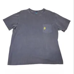 good onポケットTシャツ シャチホコ刺繍 フェード加工墨黒のサムネイル